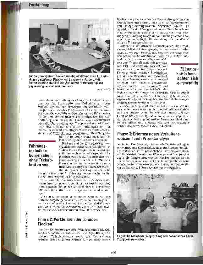 Vorschauseite 2: Wegbegleiter der persönlichen Entwicklung Trainigscenter für Führungskräfte ambulanter Dienste