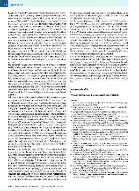 Vorschauseite 5: Letztverlässlichkeit als Ressource - Der Wert der Palliativmedizin für die Volkswirtschaft