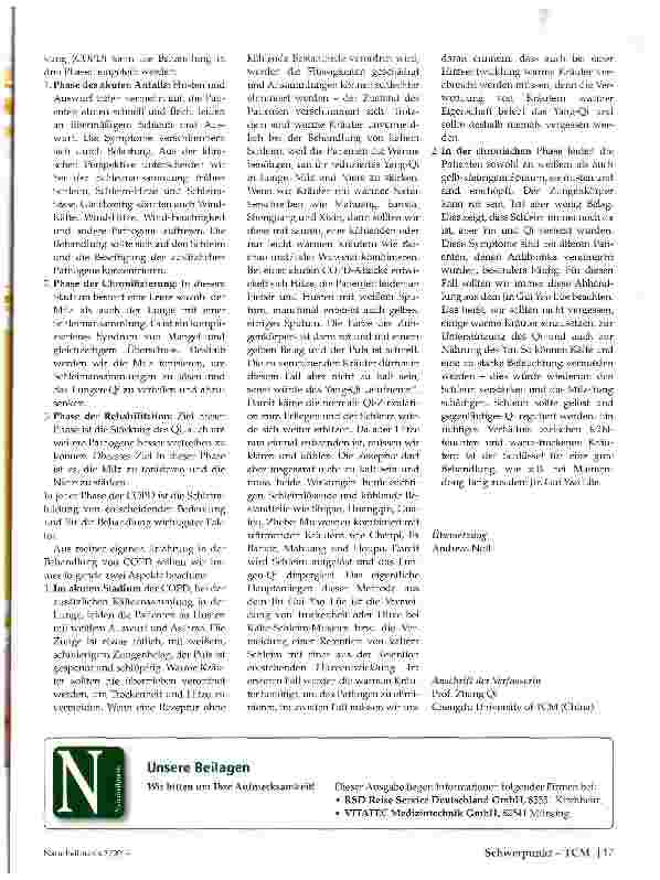 Vorschauseite 2: COPD Schleim in der Lunge und anderswo ...