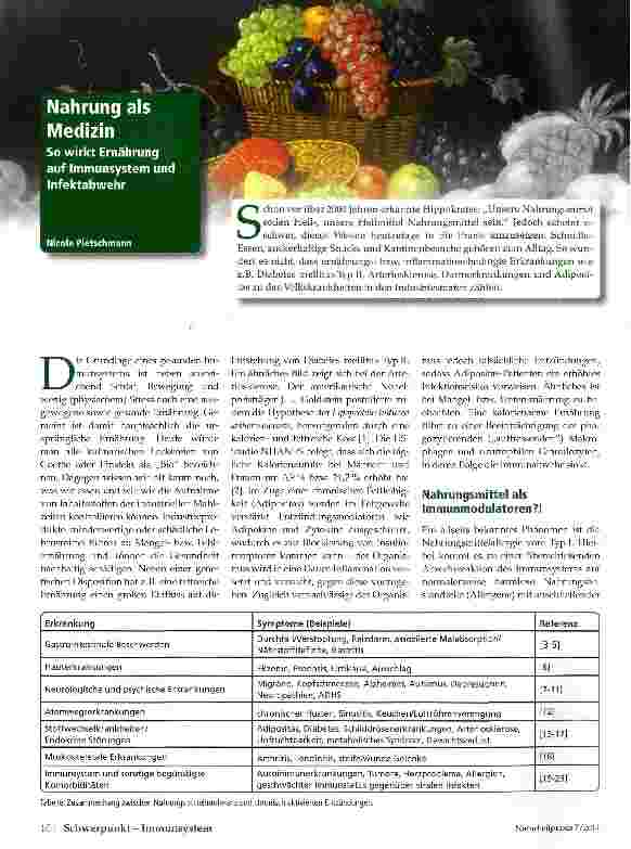 Vorschauseite 1: Nahrung als Medizin