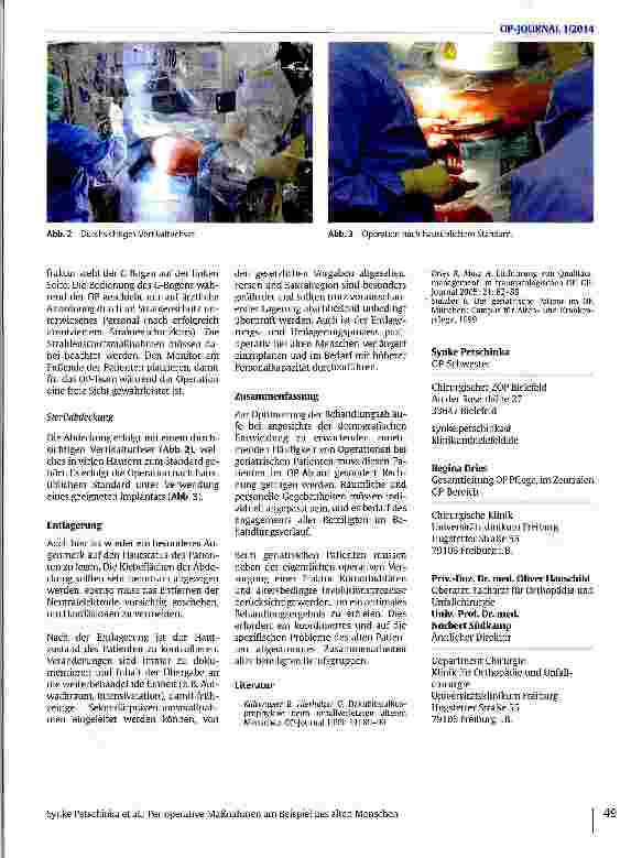 Vorschauseite 4: Perioperative Maßnahmen am Beispiel des alten Menschen