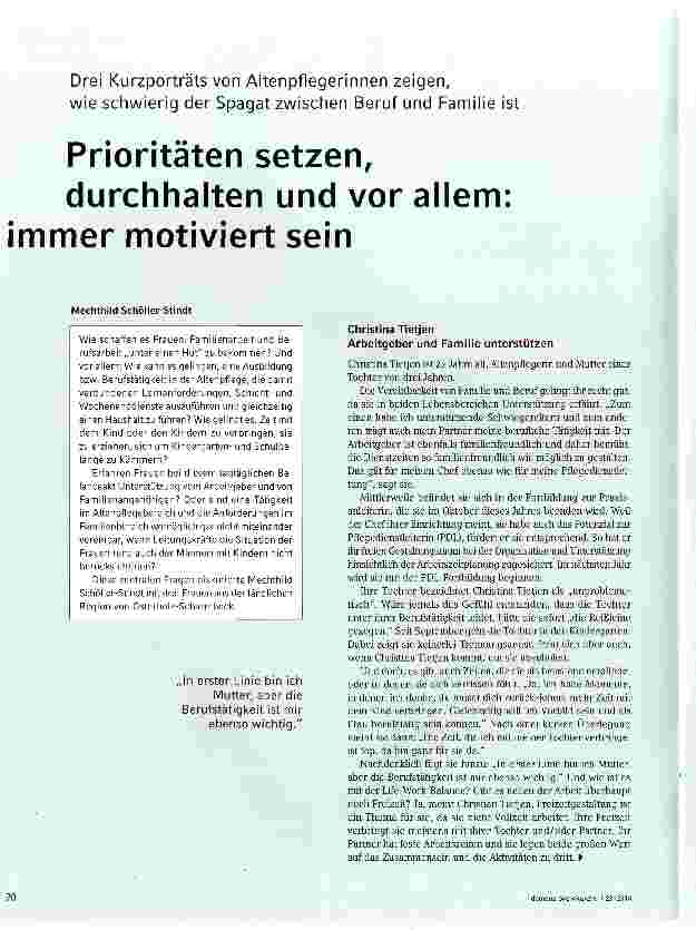 Vorschauseite 1: Prioritäten setzen, durchhalten und vor allem: immer motiviert sein