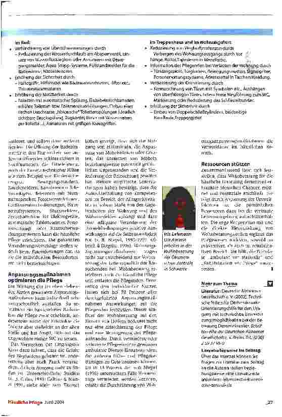 Vorschauseite 3: Ressourcen erhaltenWohnberatung bei Demenzkranken: ein Instrument zur Optimierung der Häuslichen Pflege