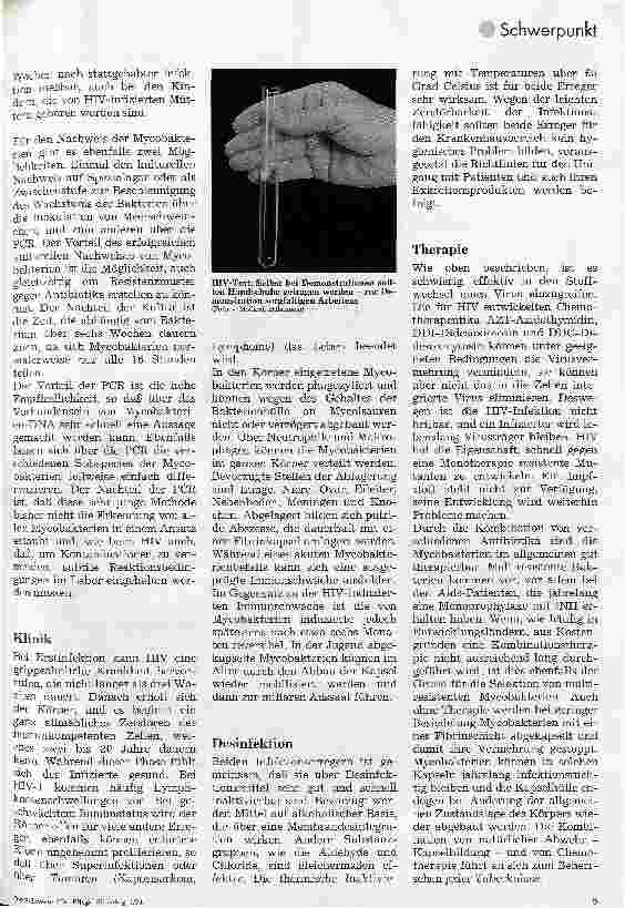Vorschauseite 3: HIV-Infektion und Aids-Erkrankung Tuberkulose und HIV - ein Vergleich