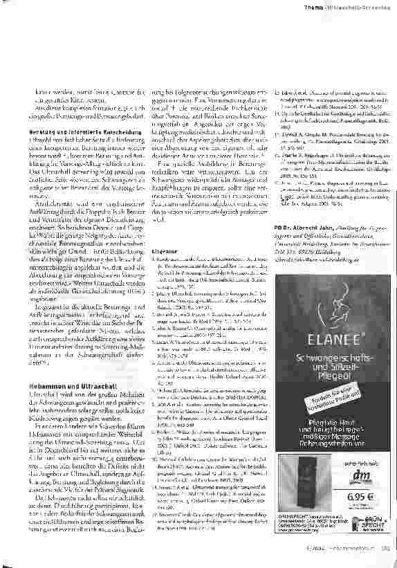 Vorschauseite 4: Ultraschall-Screening in der Schwangerschaft