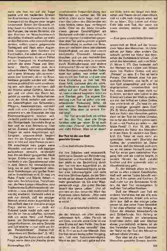 Vorschauseite 2: Der Tod ist nicht tabu Beistand im Angesicht des Todes