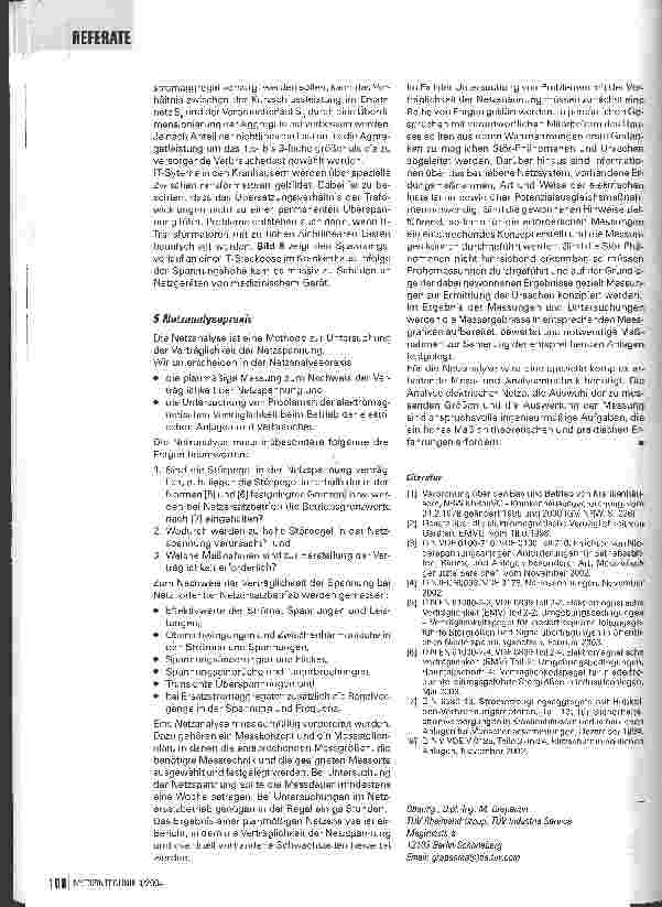 Vorschauseite 6: Sicherer Betrieb der Medizintechnik Nur mit verträglicher Netzspannung möglich