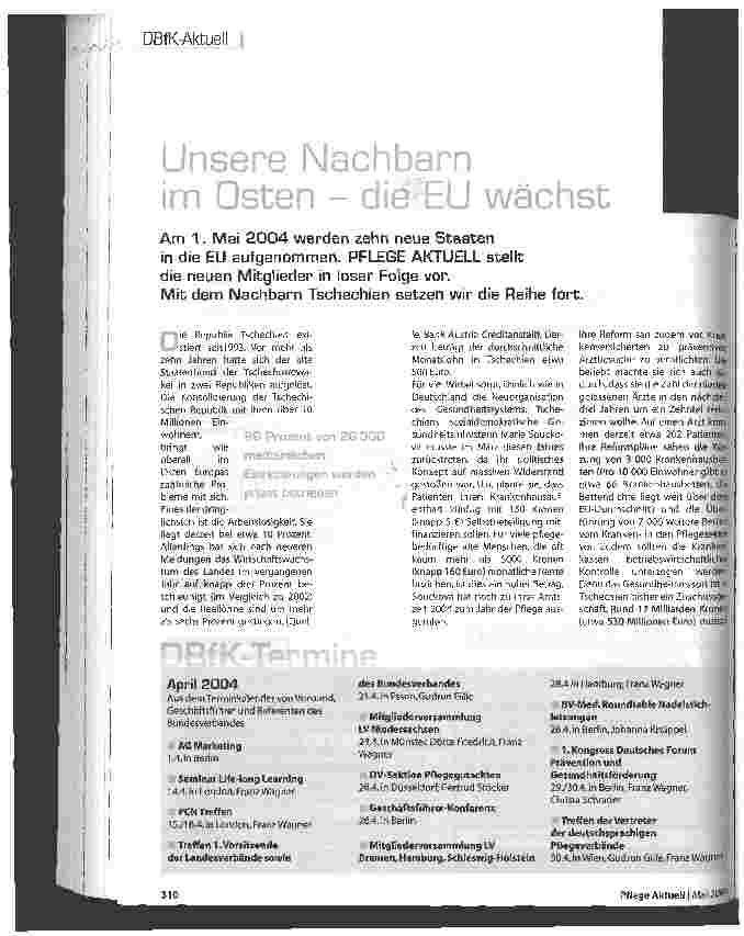 Vorschauseite 1: Unsere Nachbarn im Osten - die EU wächst