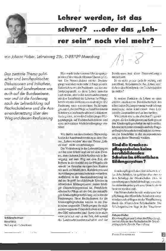 Vorschauseite 1: Lehrer werden, ist das schwer? ... oder das Lehrer sein noch viel mehr?