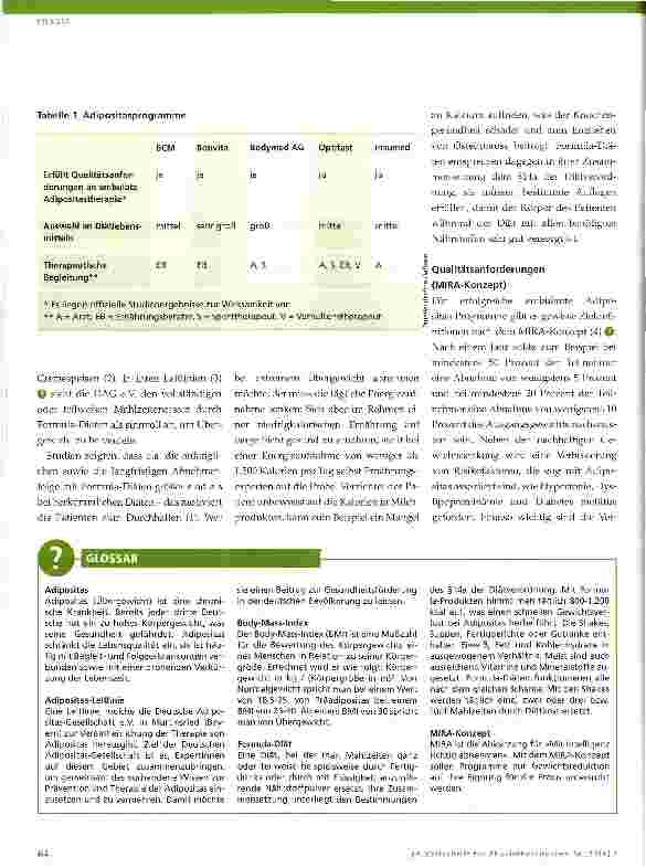 Vorschauseite 2: Adipositas und Physiotherapie