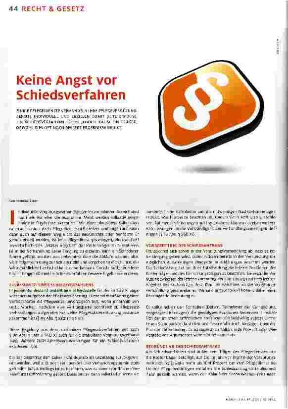 Vorschauseite 1: Keine Angst vor Schiedsverfahren