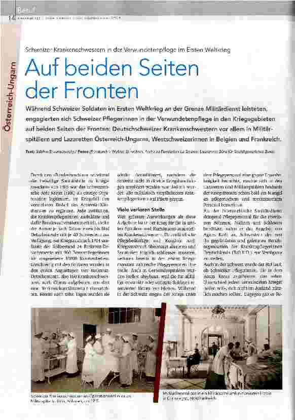 Vorschauseite 1: Auf beiden Seiten der Fronten
