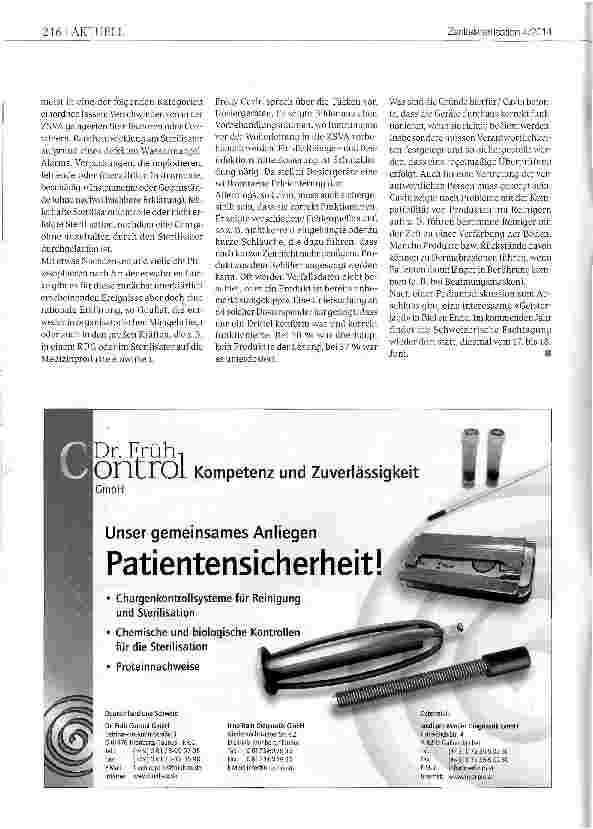 Vorschauseite 5: Die Geister der Sterilisation