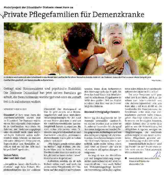 Vorschauseite 1: Private Pflegefamilien für Demenzkranke