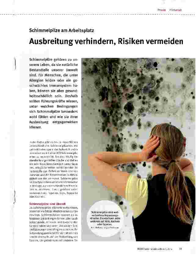 Vorschauseite 1: Ausbreitung verhindern, Risiken vermeiden