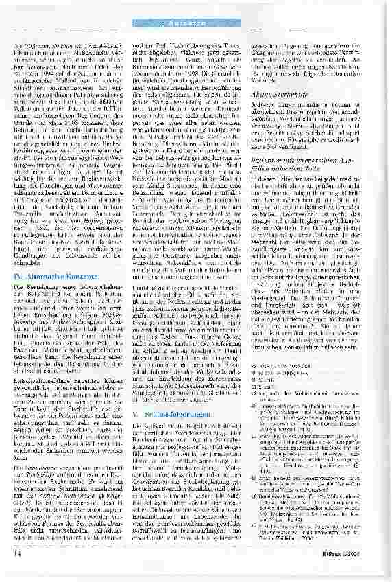 Vorschauseite 4: Therapie am LebensendeWidersprüchliche Konzepte in Judikatur und medizinischer Praxis