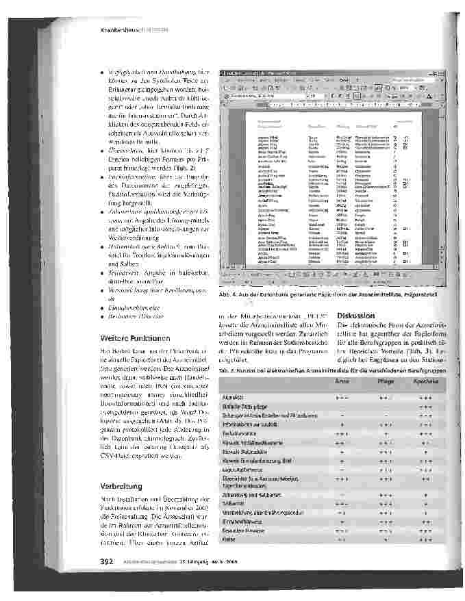 Vorschauseite 4: Die elektronische Arzneimittelliste im IntranetEin Beitrag zur klinisch-pharmazeutischen Betreuung