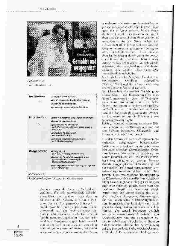 Vorschauseite 3: MOBBING IM KRANKENHAUS