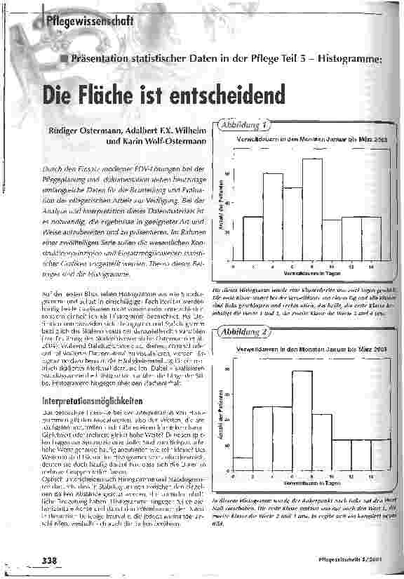 Vorschauseite 1: Die Fläche ist entscheidend - Präsentation statistischer Daten in der Pflege, Teil 5