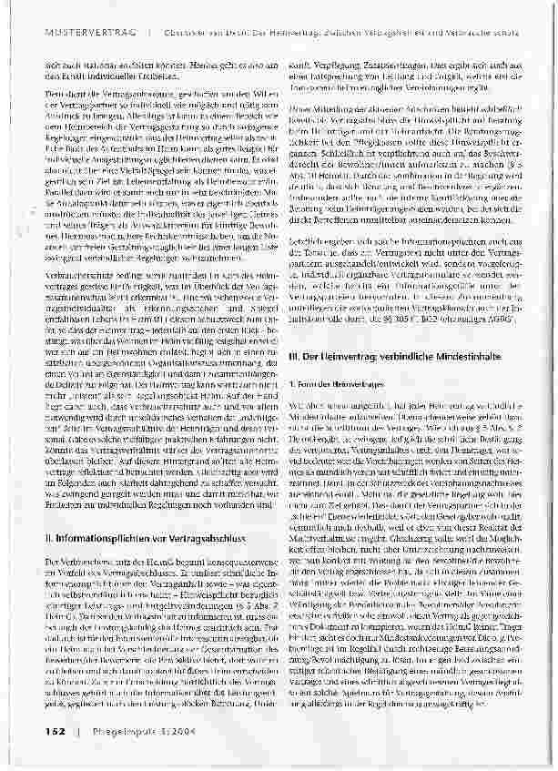 Vorschauseite 2: Der Heimvertrag: Zwischen Vertragsfreiheit und Verbraucherschutz
