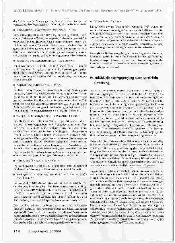 Vorschauseite 4: Der Heimvertrag: Zwischen Vertragsfreiheit und Verbraucherschutz