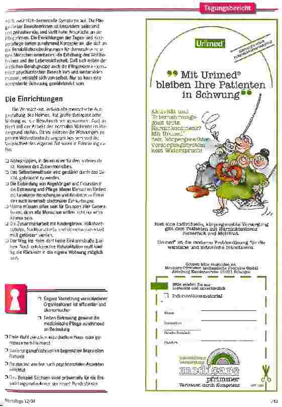 Vorschauseite 4: Im Osten viel Neues Die Altenbauheimsanierung in den neuen Bundesländern macht Fortschritte