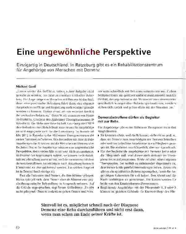 Vorschauseite 1: Eine ungewöhnliche Perspektive
