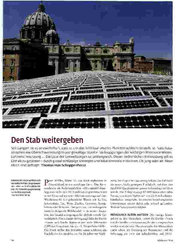 Vorschauseite 1: Den Stab weitergeben