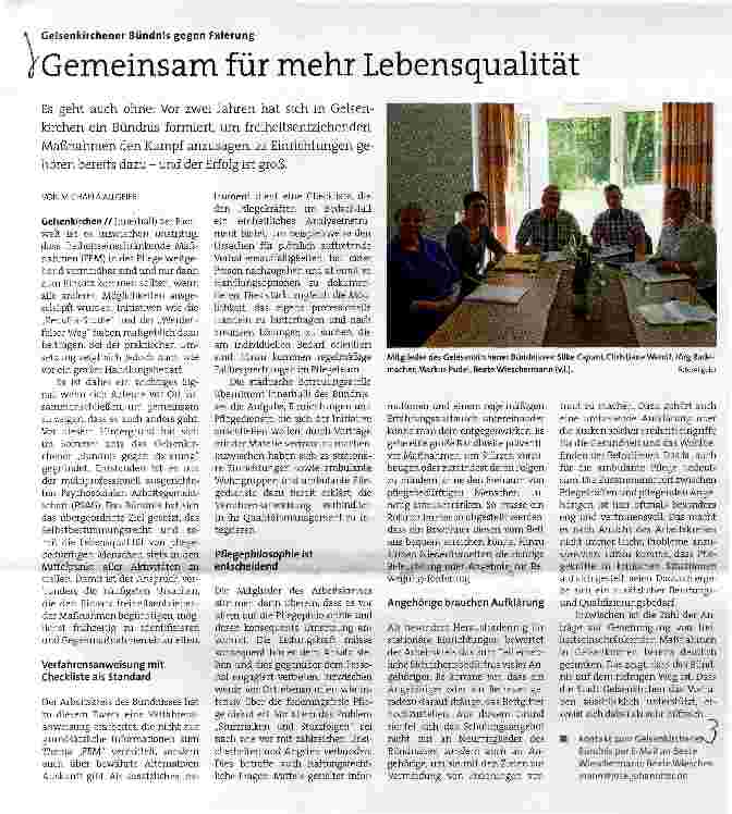 Vorschauseite 1: Gemeinsam für mehr Lebensqualität
