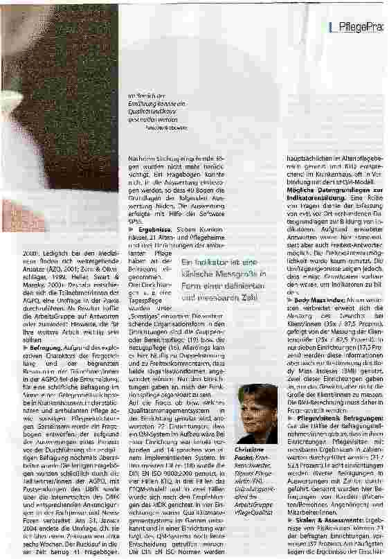 Vorschauseite 2: Indikatoren für Pflegequalität