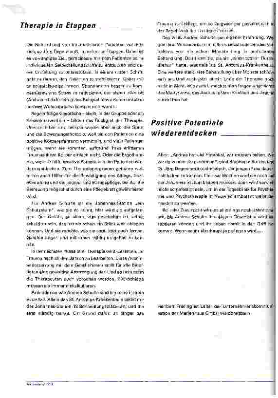 Vorschauseite 3: Ein Schutzraum für Patienten