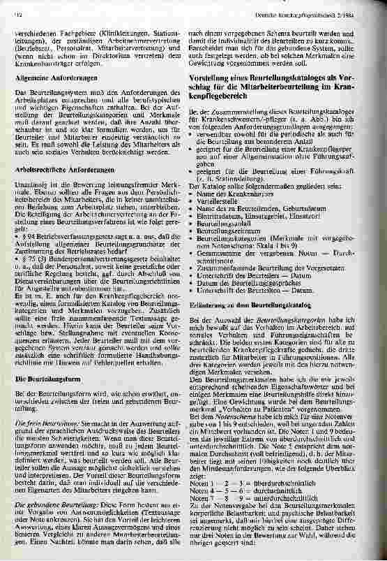 Vorschauseite 4: Die Problematik der Mitarbeiterbeurteilung im Krankenpflegebereich