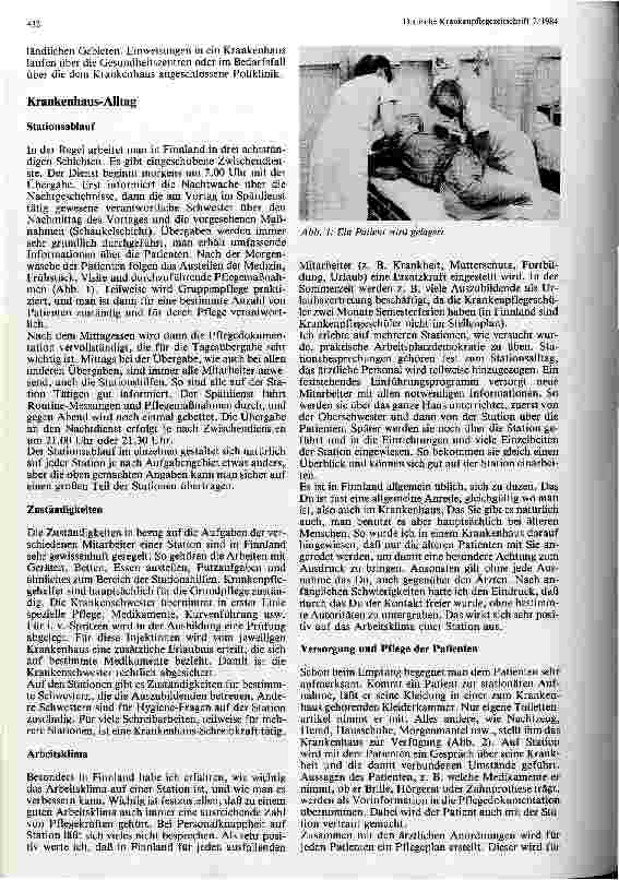 Vorschauseite 2: Krankenpflege in Finnland