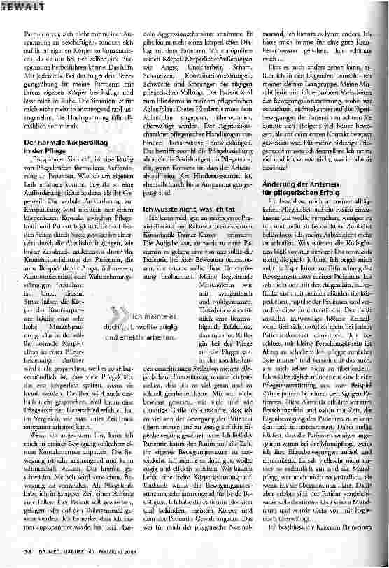 Vorschauseite 2: Wo fängt Gewalt an?