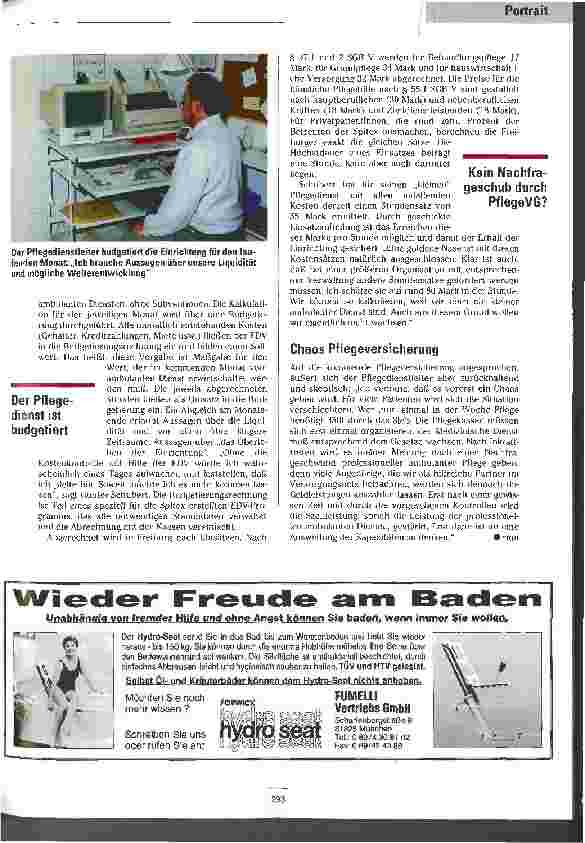 Vorschauseite 4: Import aus der Schweiz Spitalexterne Krankenund Altenpflege in Freiburg