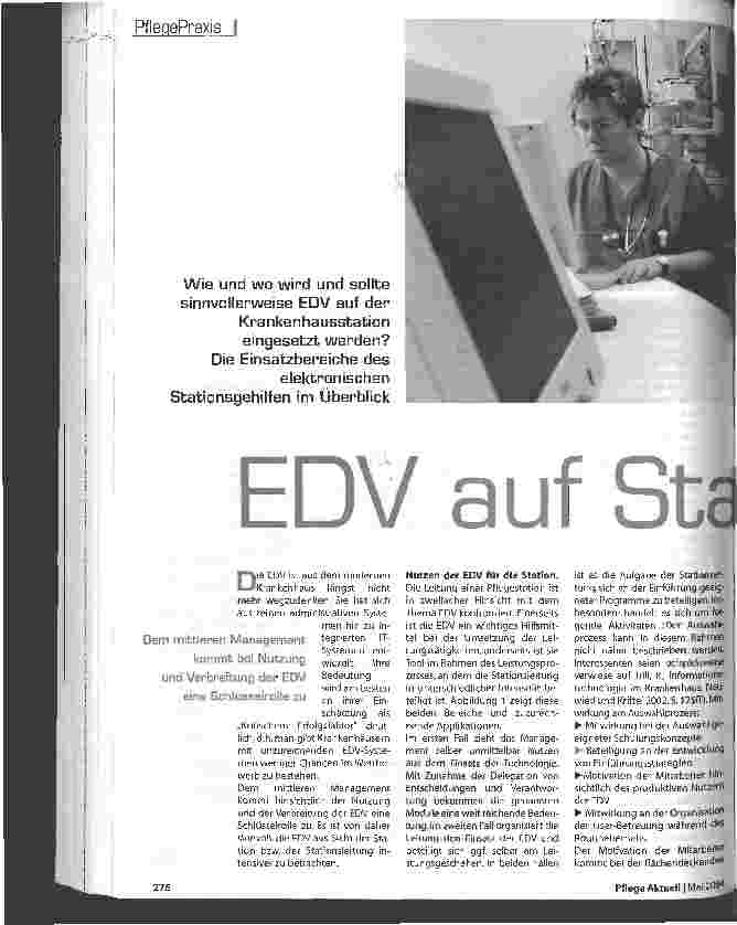 Vorschauseite 1: EDV auf Station