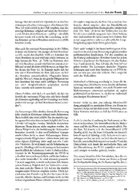 Vorschauseite 5: Pflegenoten weiterhin auf dem verfassungsrechtlichen und fachlichen Prüfstand (2. Teil)