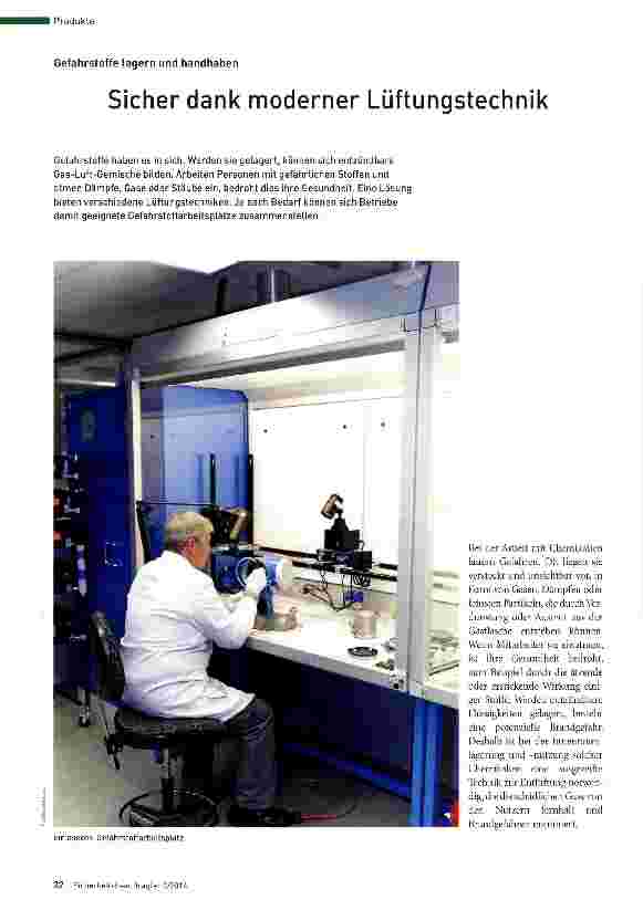 Vorschauseite 1: Sicher dank moderner Lüftungstechnik