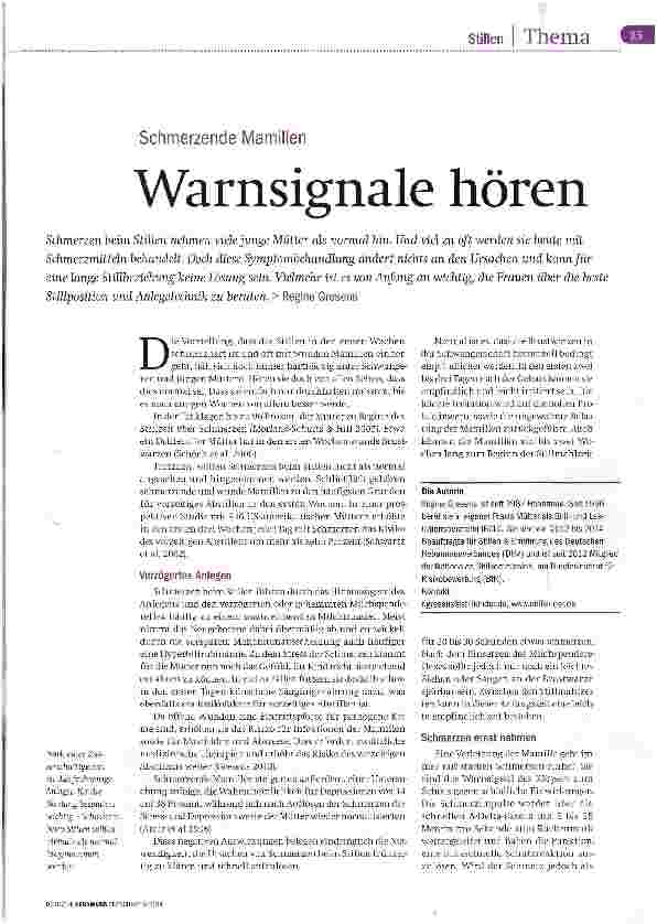 Vorschauseite 2: Warnsignale hören