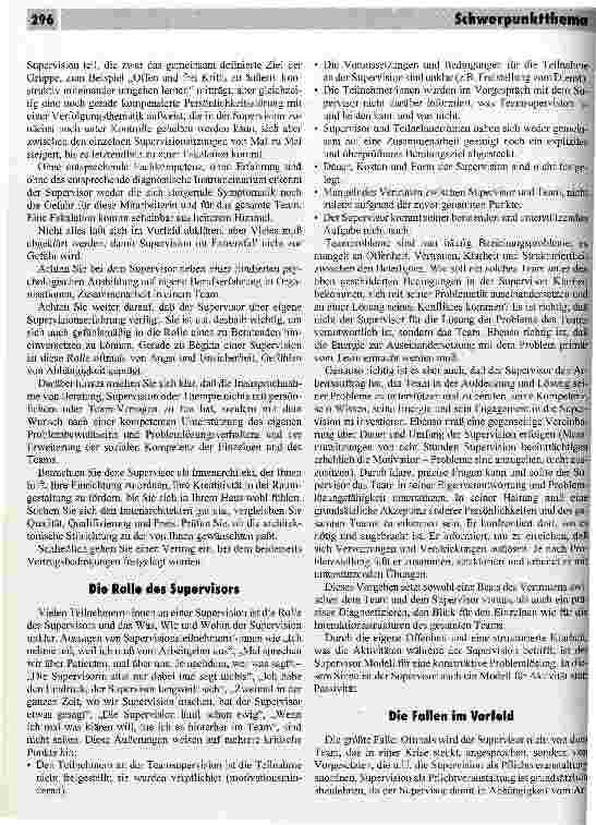 Vorschauseite 2: Das Un-Wesen der Supervision