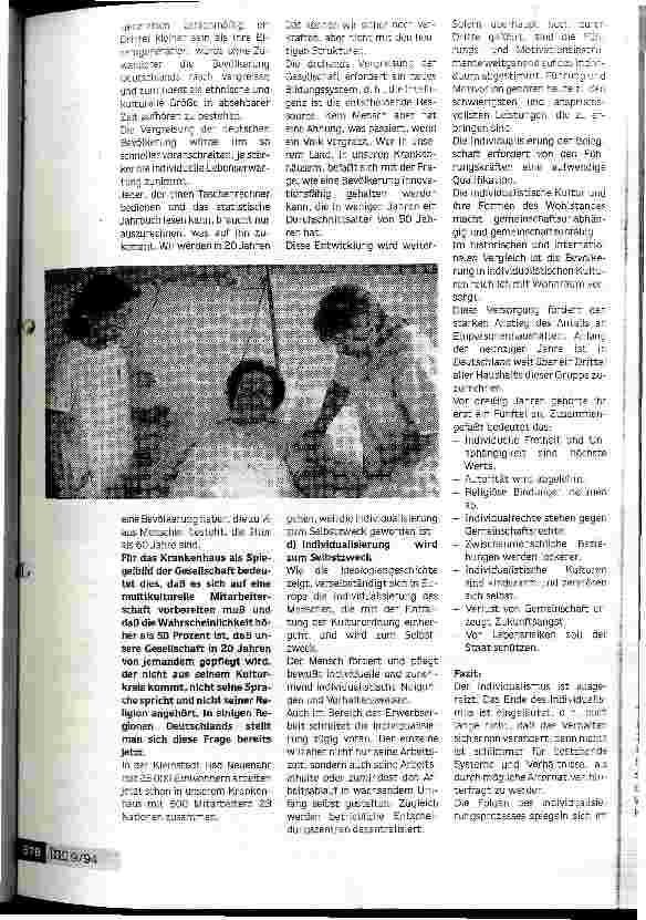 Vorschauseite 2: Das Krankenhaus, Spiegelbild der Gesellschaft Der Kampf um Verteilungsgerechtigkeit birgt viele ethische Konflikte
