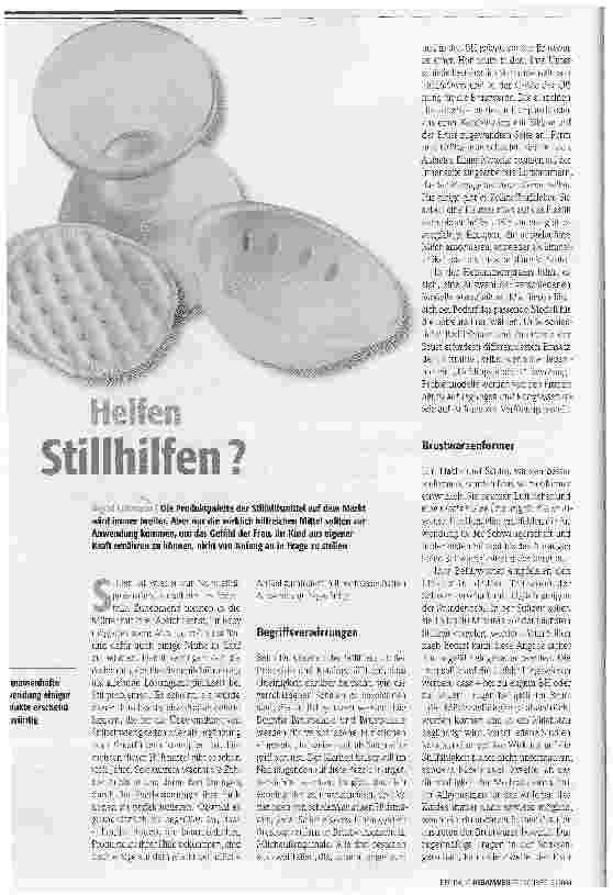Vorschauseite 1: Helfen Stillhilfen?