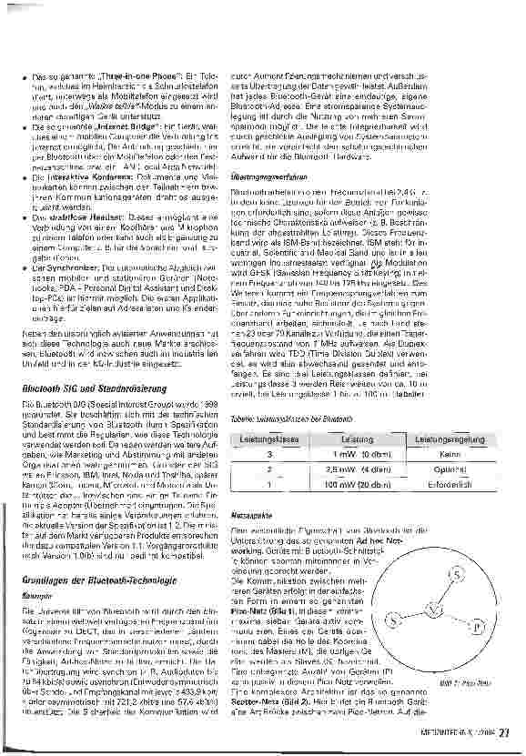 Vorschauseite 2: Anwendung von Bluetooth in der Medizintechnik