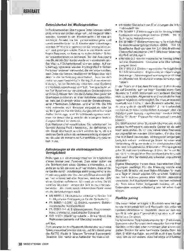 Vorschauseite 5: Anwendung von Bluetooth in der Medizintechnik