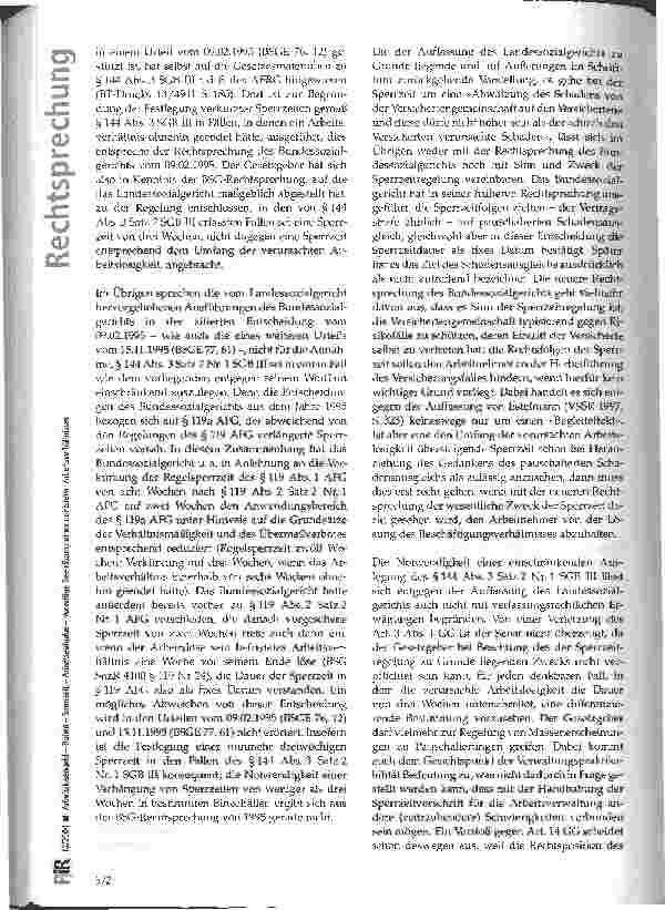 Vorschauseite 4: Arbeitslosengeld - Ruhen -Sperrzeit - Arbeitsaufgabe -vorzeitige Beendigung eines befristeten Arbeitsverhältnisses