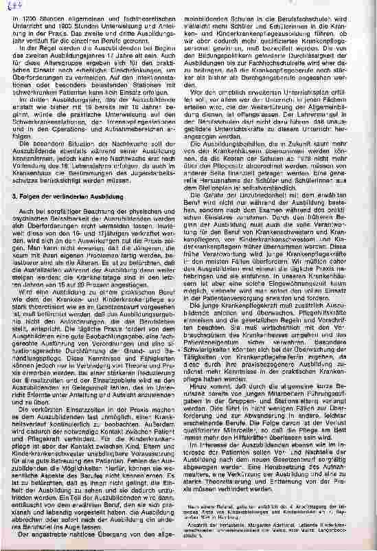 Vorschauseite 2: Probleme der Ausbildung in der Kinderkrankenpflege