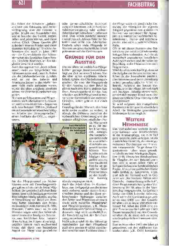 Vorschauseite 2: Von Streik kann nicht die Rede sein Krankenpflege und Gewerkschaften finden noch nicht zueinander