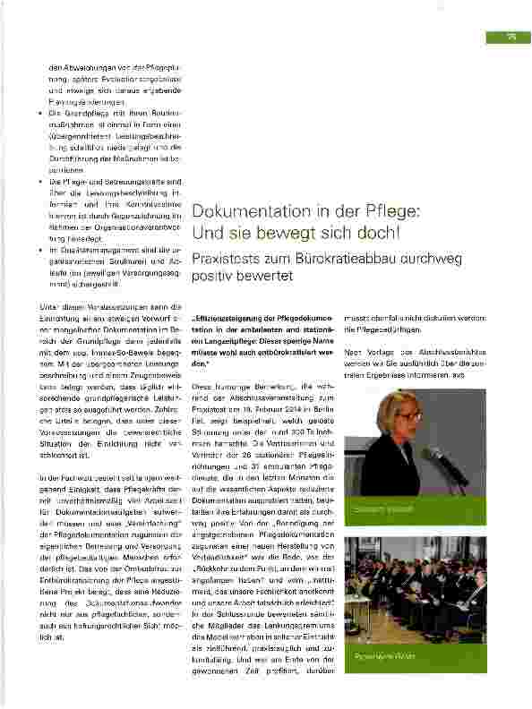 Vorschauseite 3: Der Umfang der Pflegedokumentation aus haftungsrechtlicher Sicht: Weniger ist möglich!