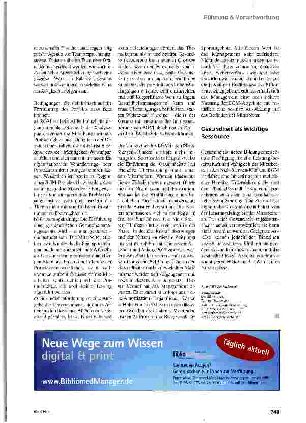 Vorschauseite 4: Zum Wohle aller