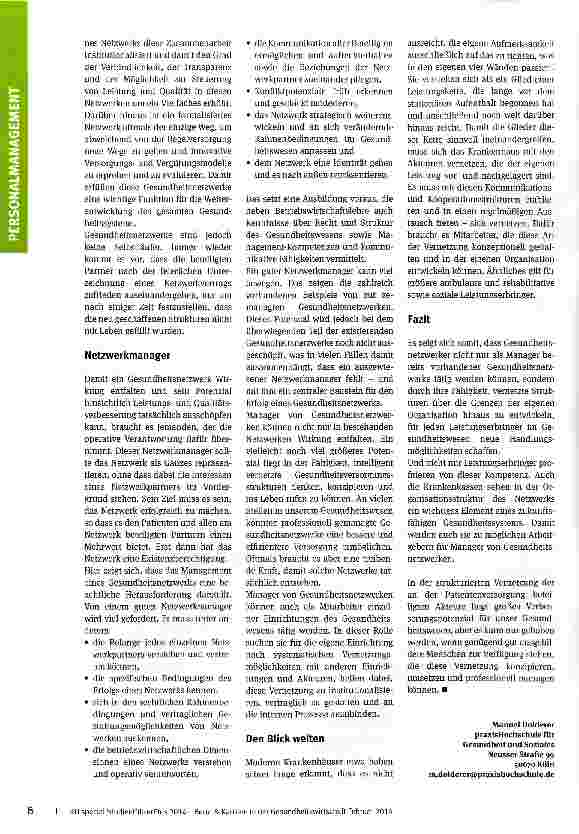 Vorschauseite 2: Vernetzte Gesundheit